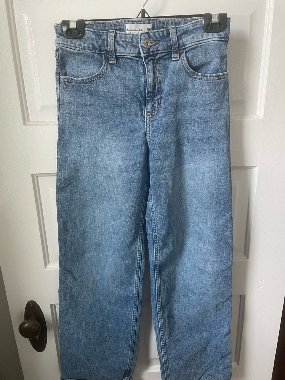 abercrombie kids High Rise Wide Leg Jeans